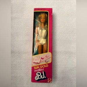 Sun Gold Malibu P.J. 1983 Mattel BARBIE Doll SEALED vintage PJ #1187 NRFB beach